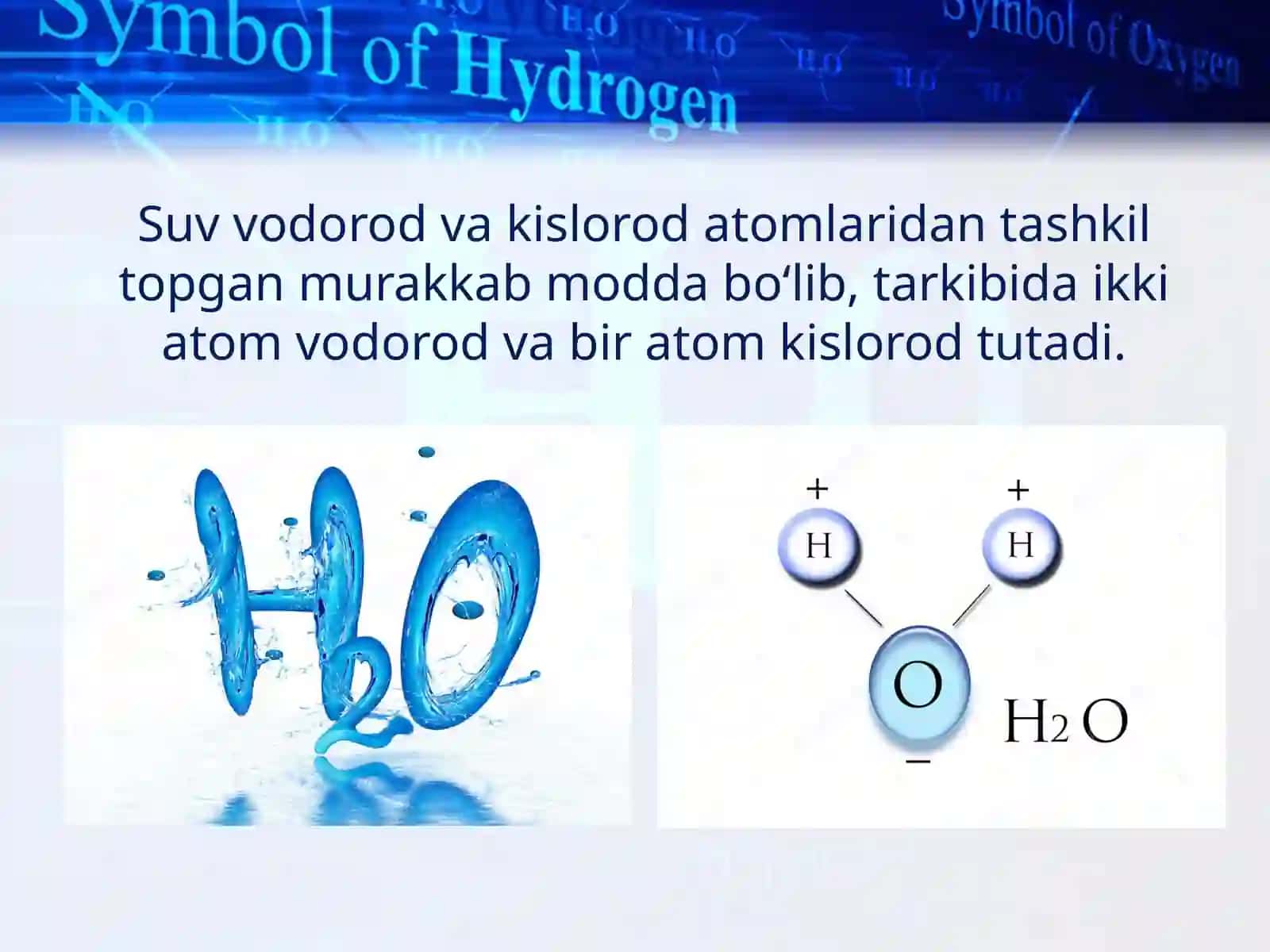 Suv – murakkab modda. Fizik va kimyoviy xossalari 3