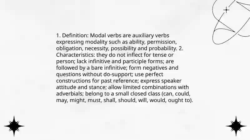Modal verbs 3