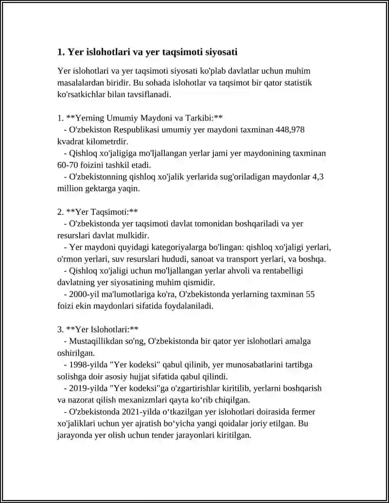MUSTAQILLIK YILLARIDA QISHLOQ XOʻJALIGI SOHASIDAGI OʻZGARISHLAR 3