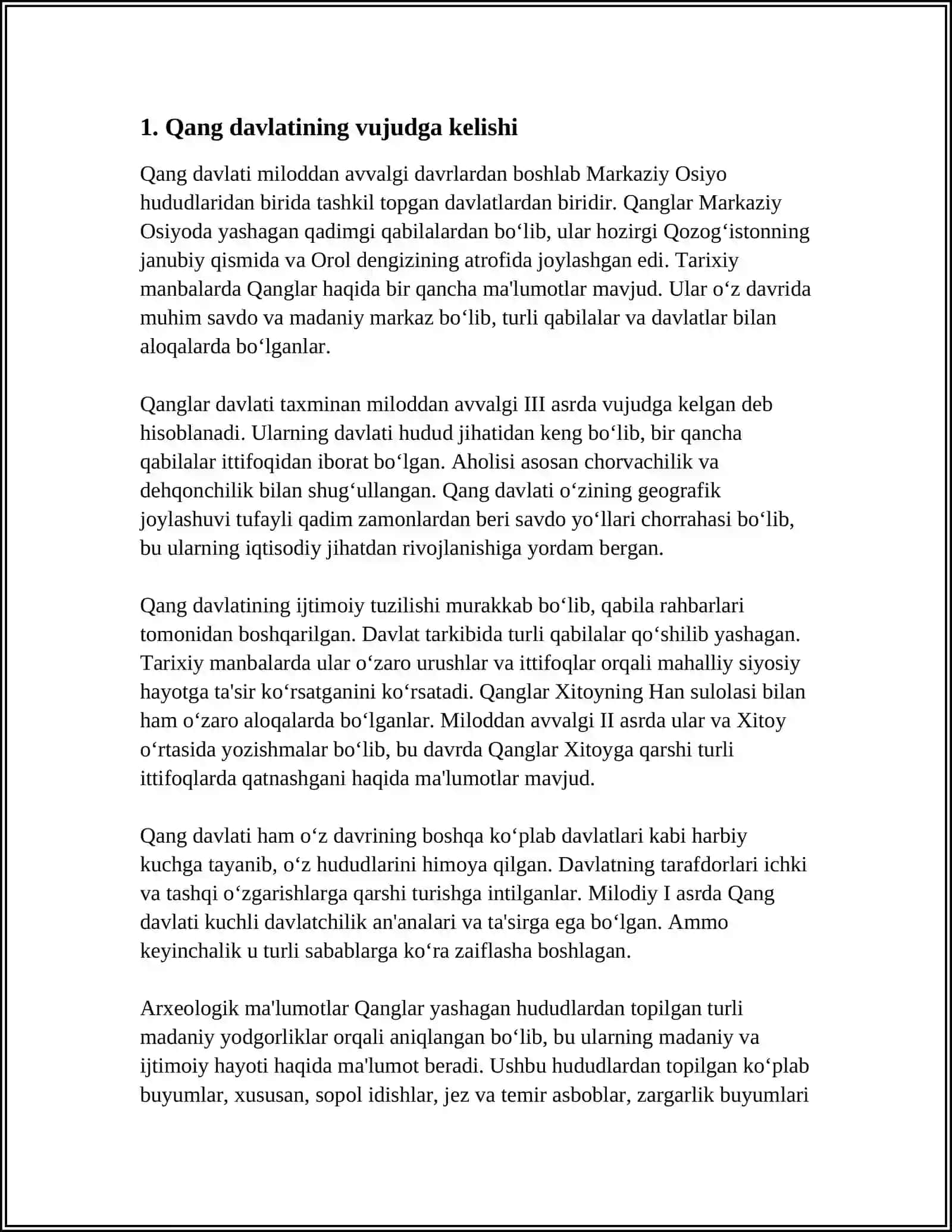 QANG DOVON KUSHON DAVLATLARI TARXIY GEOGRAFYASI 3