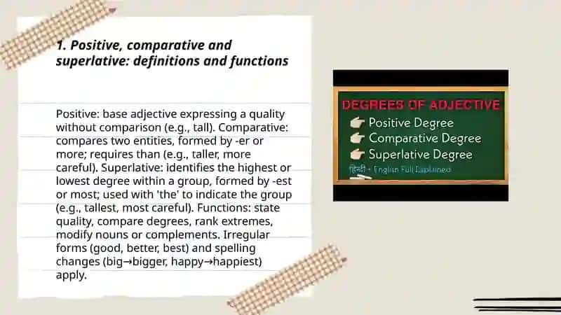 Levels of adjectives in English 3