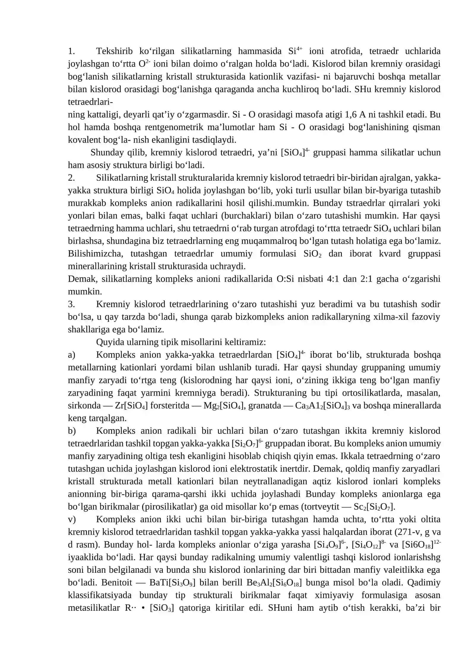 Silikatlar guruhi minerallari 3