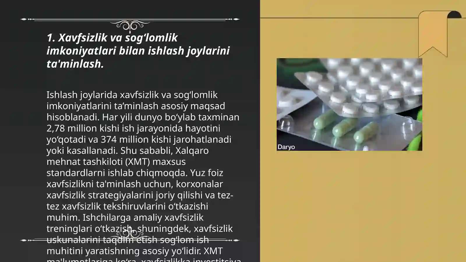 Toʻgʻridan toʻgʻri ishlab chiqarishda ham, yordamchi boʻlimlarda ham ishlaydigan xodimlar uchun qanday qulay sharoitlar yaratish mumkin 3
