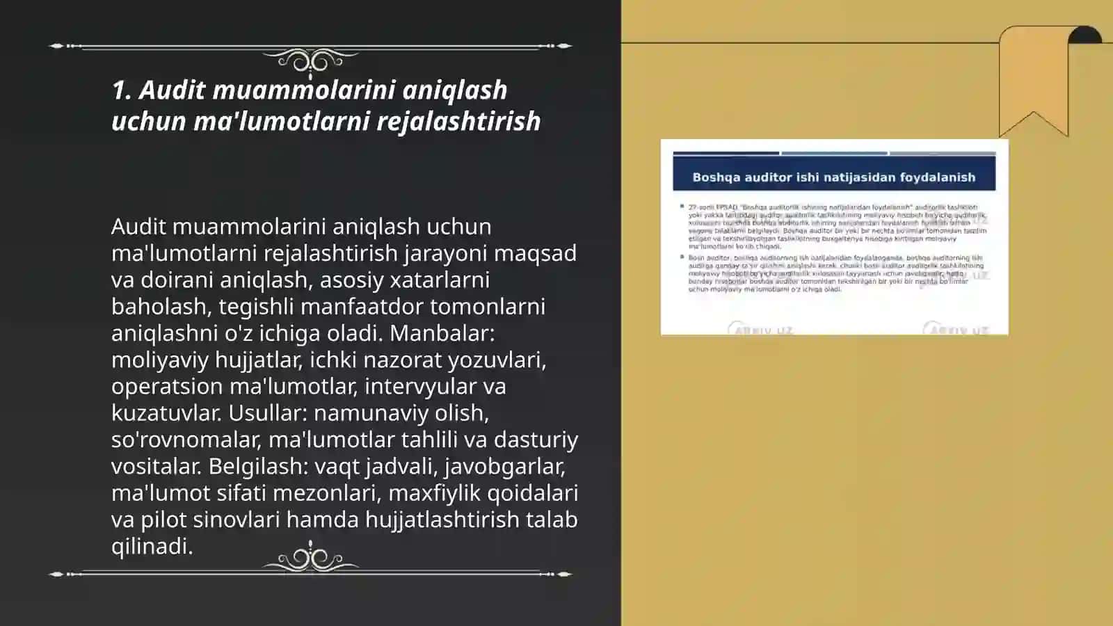 Audit muammolarini hal etish ko'nikmalari 3