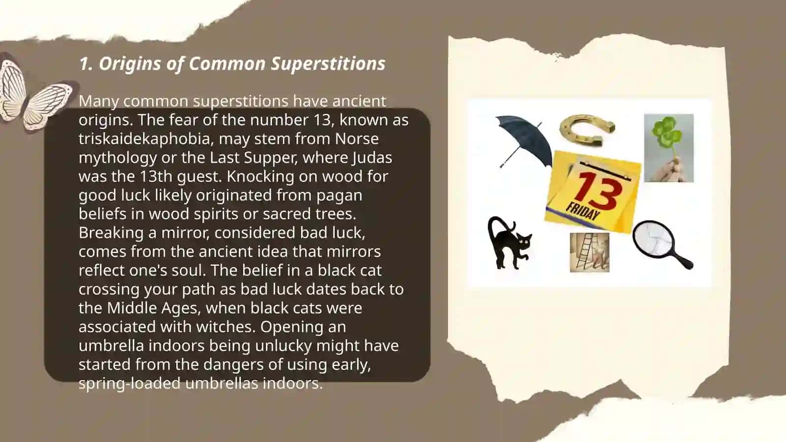 Superstitions: Do you believe in superstitions? Beliefs, rituals, superstitions and taboos 3