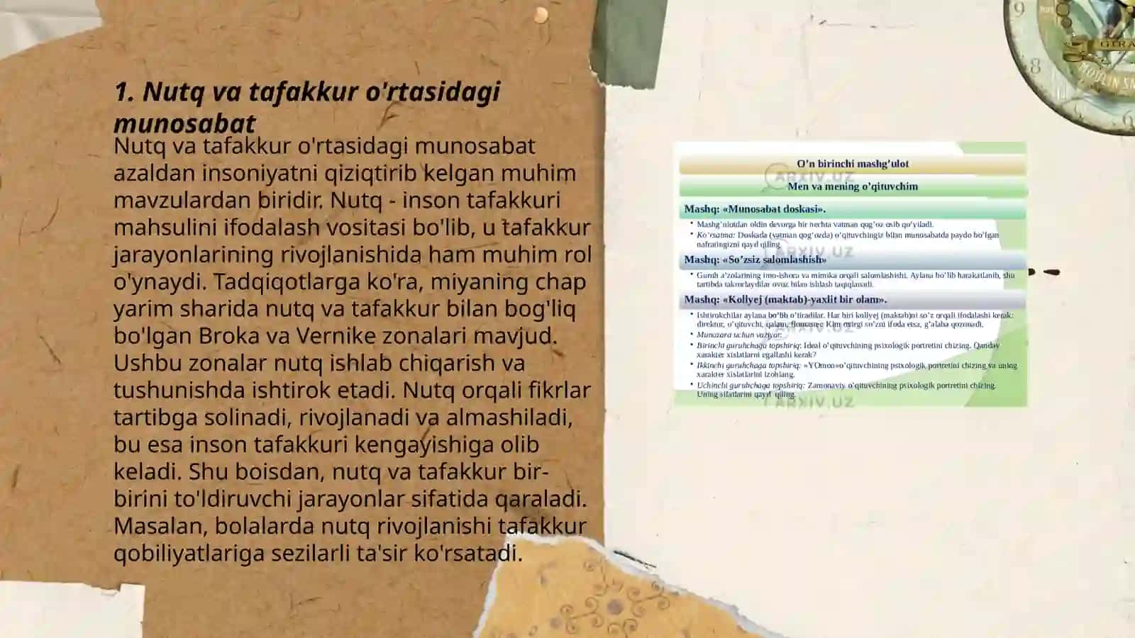 Nutq va tafakkur o'rtasidagi munosabat 3