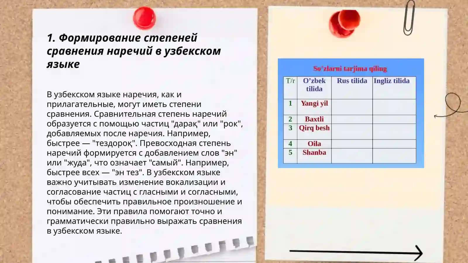 Òzbek va rus tillarida ravish darajasining yasalishi 3