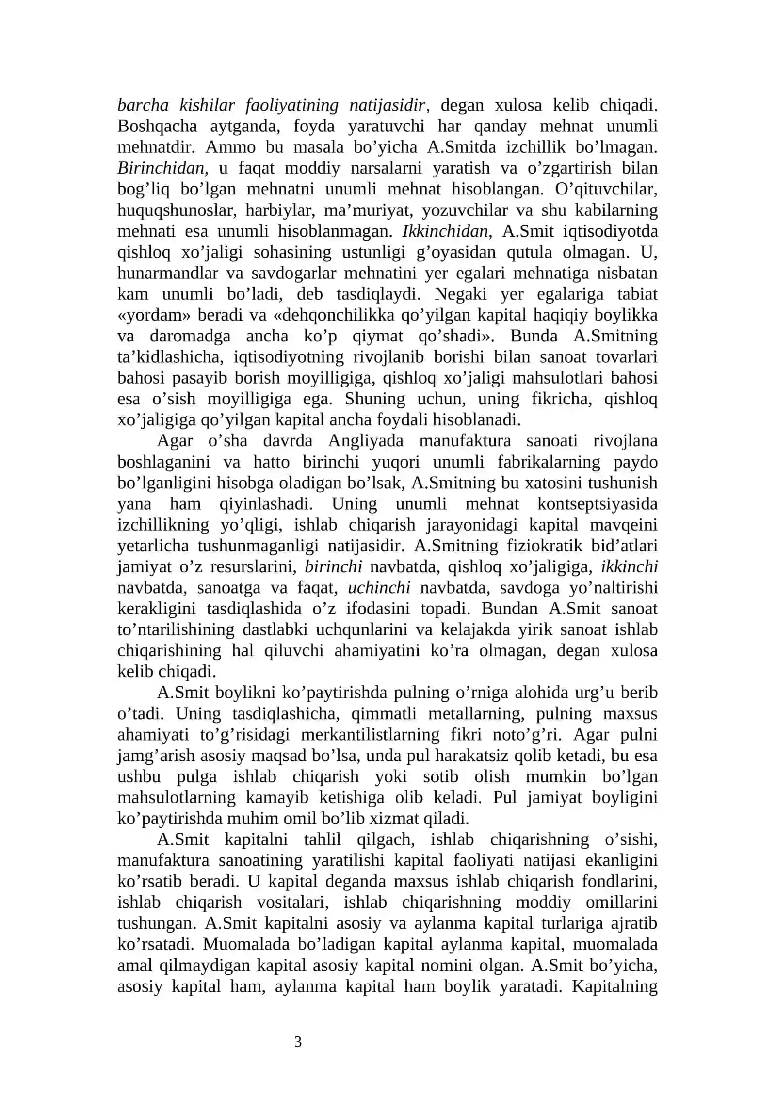 Klassik iqtisodiy maktabning rivojlanishi 3