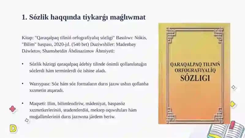 Qaraqalpaq tiliniń orfografiyalıq sózligi 3