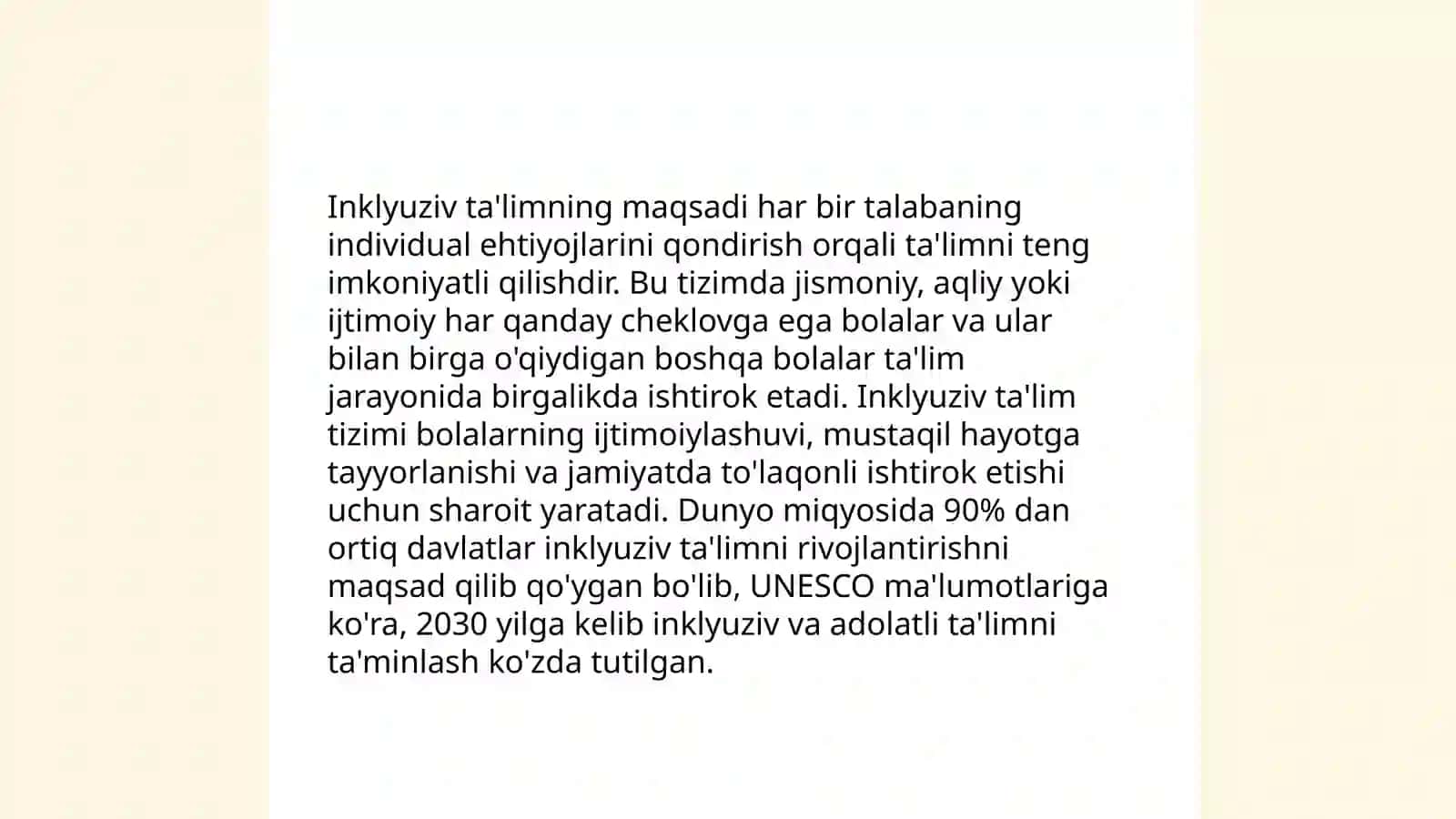 Inklyuziv va birgalikda o'qitish: ularning asosiy farqlarini asoslash 3