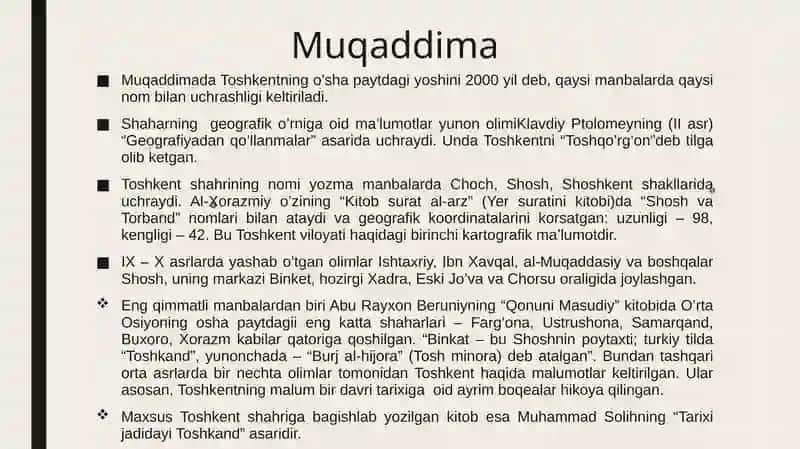 Toshkent Muhammadsolih tavsifida 3