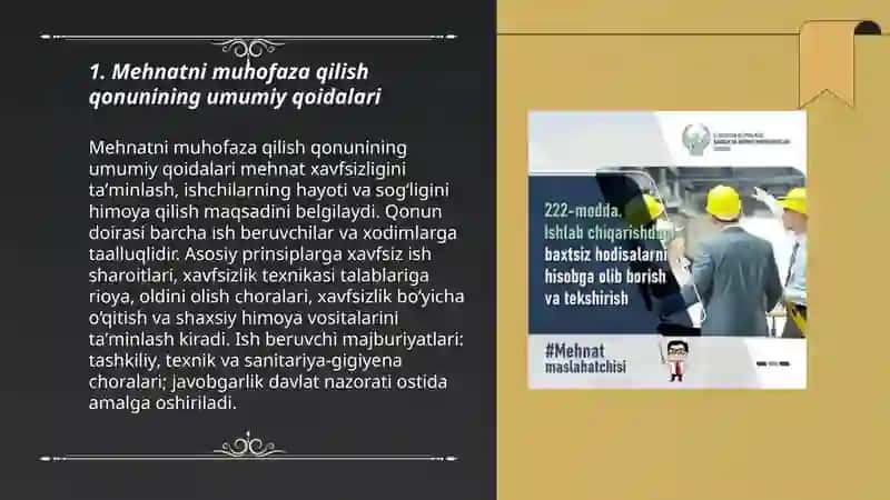 Mehnatni muhofaza qilish qonunlari 3