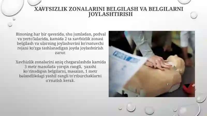 Evakuatsiya tadbirlarini tashkil etish usullari 3