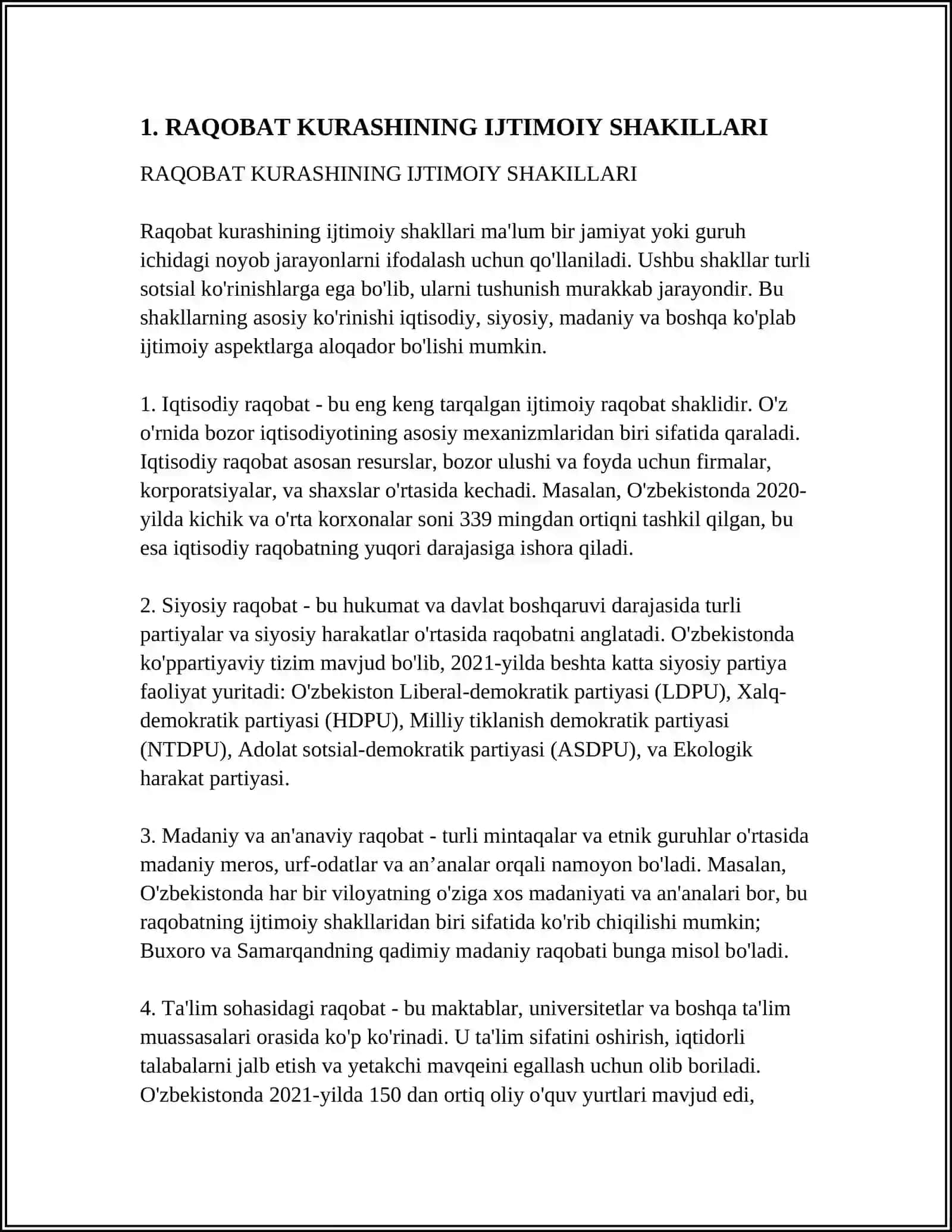 RAQOBAT KURASHINING IJTIMOIY SHAKILLARI 3