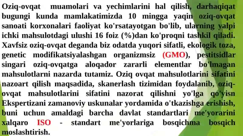 Oziq-ovqat sanoati korxonalarida biznesni boshqarish 3