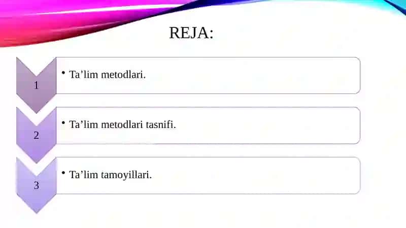 Umumiy pedagogika fanidan tayyorlagan TAQDIMOTI 3