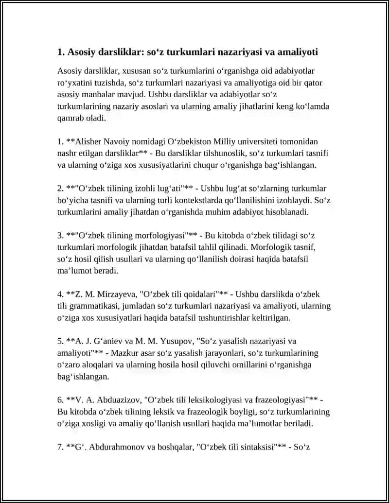 Alisher Navoiy nomidagi Oʻzbekiston Milliy universiteti tomonidan nashr etilgan darsliklar, "Oʻzbek tilining izohli lugʻati", "Oʻzbek tilining morfologiyasi" 3