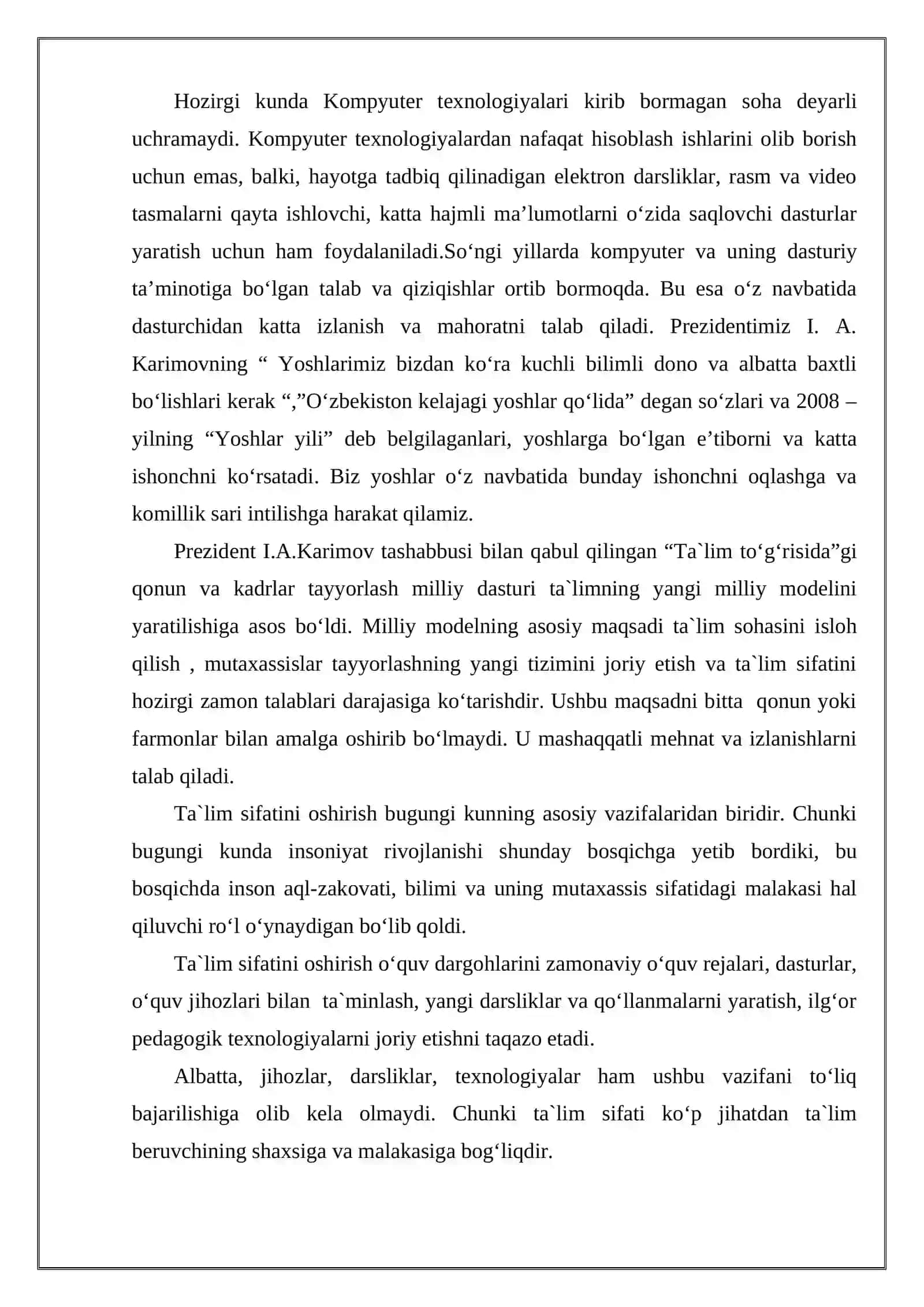 Akademik litseylarda MathCAD dasturi imkoniyatlaridan foydalanish 3