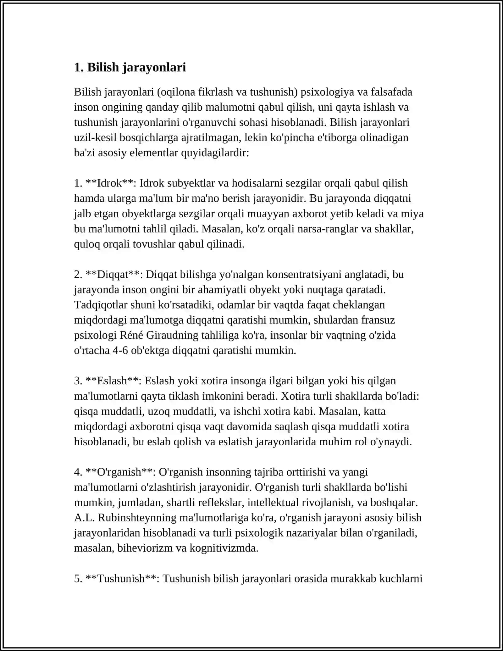 BILISH FALSAFASI (GNOSEOLOGIYA) 3