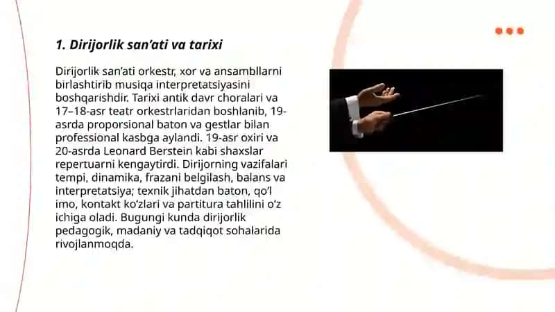 Dirijorlik san’ati va tarixi 3