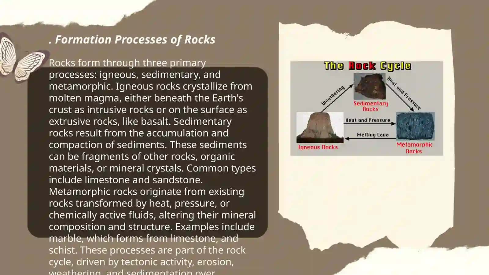 Formation Processes of Rocks 3