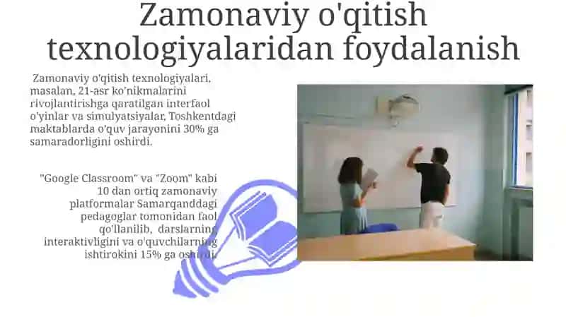 Zamonaviy o'qitish texnologiyalaridan foydalanish 3
