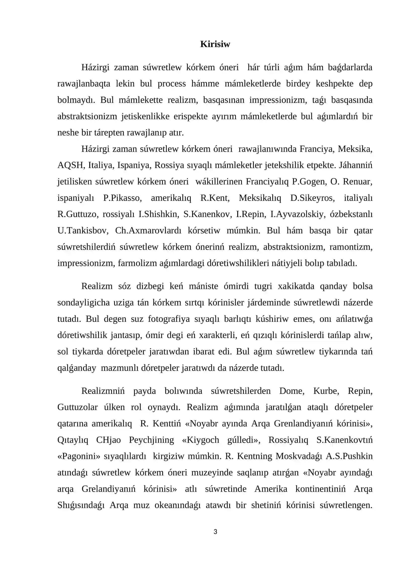 Evropa mámleketleri ulıwma bilim beriw mekteplerinde súwretlew ónerin oqıtıw metodikası 3