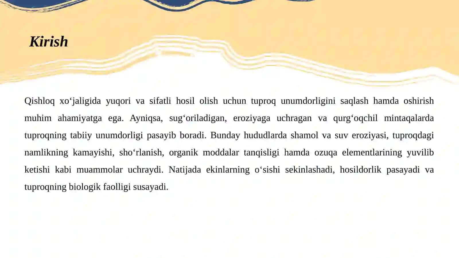 Sugʻoriladigan eroziyalangan va qurgʻoqchil mintaqalarda oʻgʻitlashtirish tizimining xususiyatlari 3