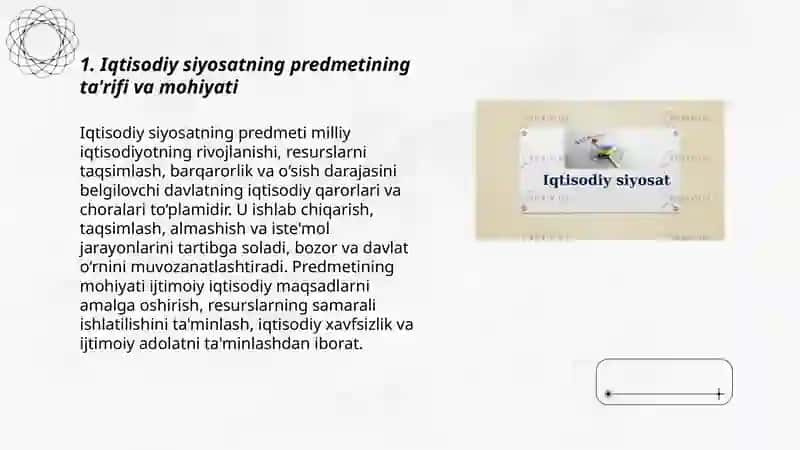 Iqtisodiy siyosatning predmeti va vazifalari 3