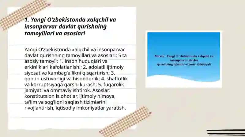 Yangi Oʻzbekistonda xalqchil va insonparvar davlat qurishning ijtimoiy-siyosiy ahamiyati 3