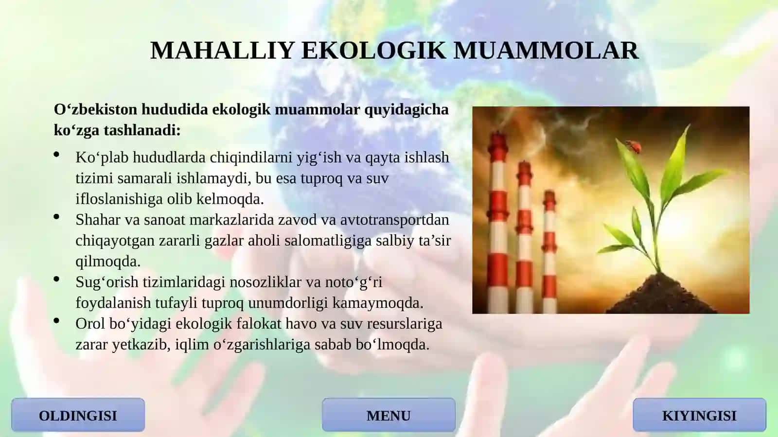 EKOLOGIYA VA TABIATNI ASRASH 3