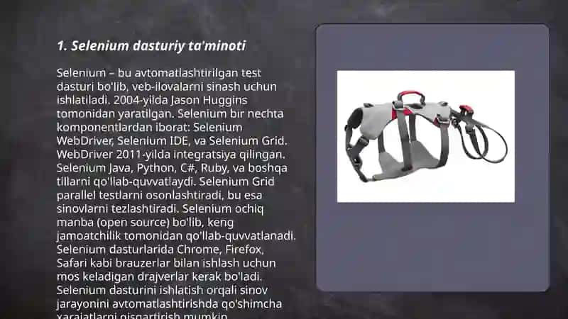 Selenium dasturiy ta'minoti 3