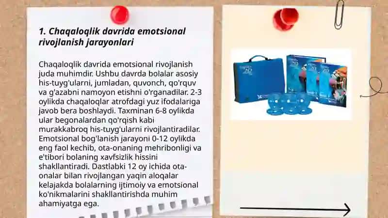 Chaqaloqlik davrida emotsional rivojlanish va uning psixodiagnostik jihatlari 3