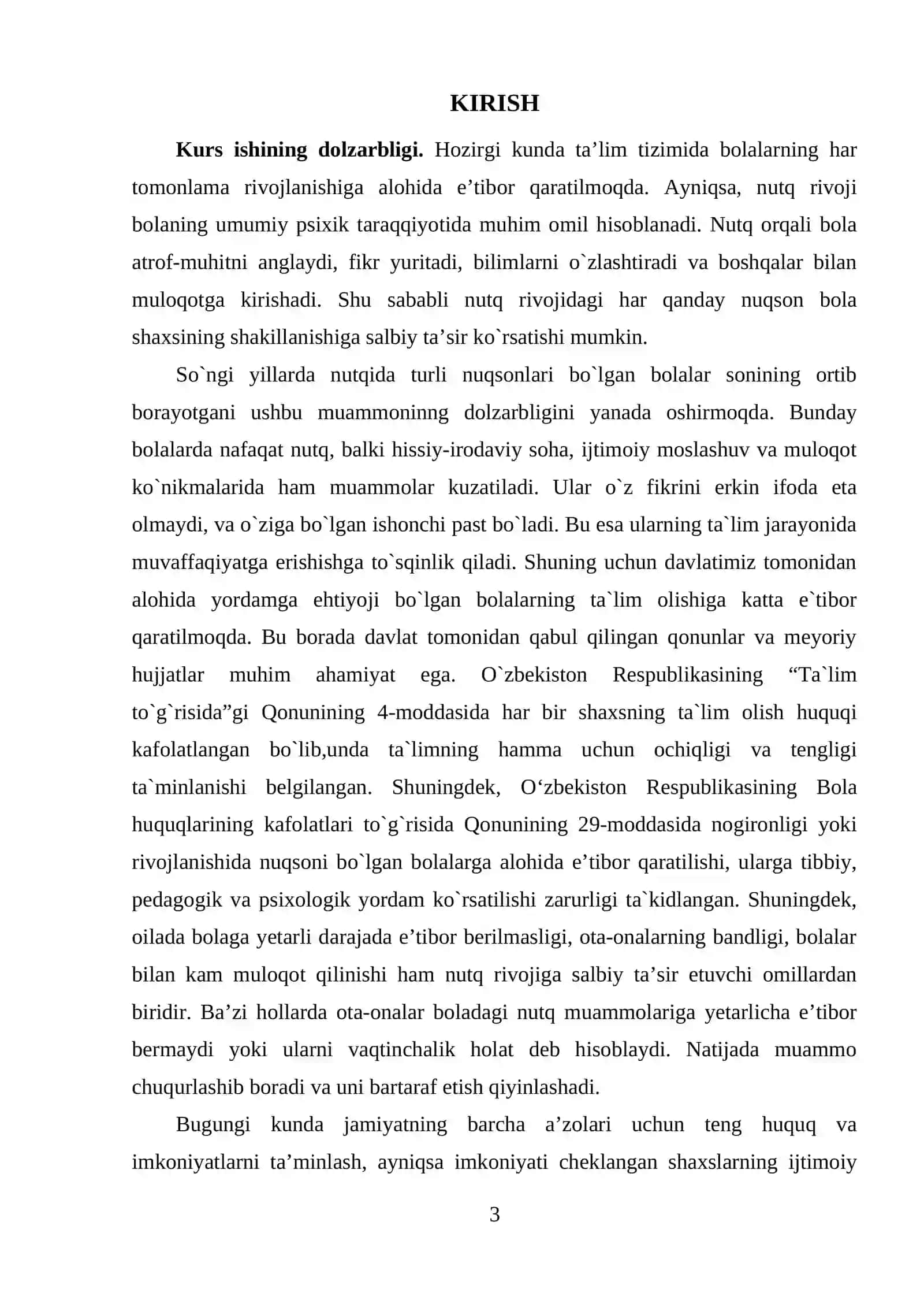 Nutqida nuqsoni bo`lgan bolalar bilan psixokorreksion ishlarning metodologiyasi 3