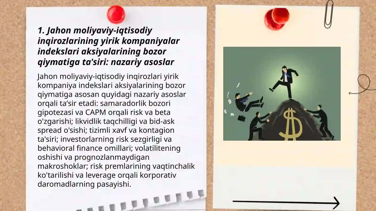 Jahon moliyavi-iqtisodiy inqirozi sharoitida yirik kompaniyalar indekslari aksiyalarining bozor qiymati prognozi 3