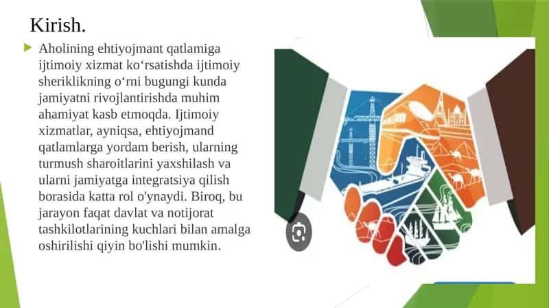 Ijtimoiy xizmat ko’rsatishda ijtimoiy sheriklikning o’rni 3