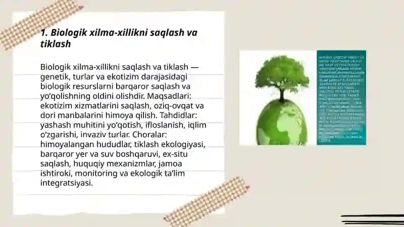 Barqaror rivojlanishning ekologik jihatlari 3