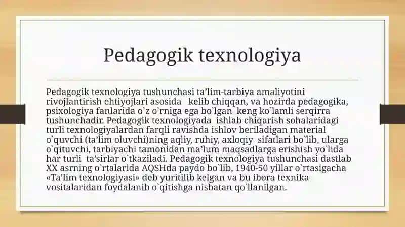 Tibbiy ta’limda zamonaviy pedagogik texnologiyalar zarurati 3