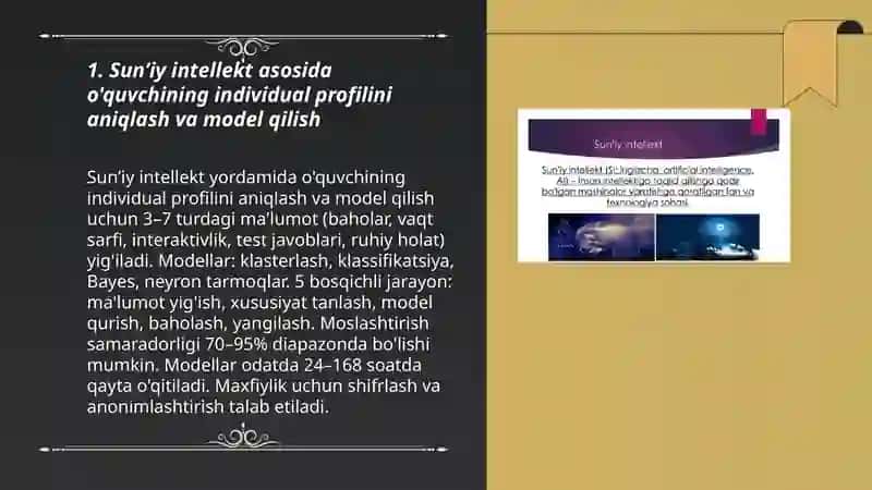 Sunʼiy intellekt yordamida shaxsga mos taʼlim tizimlarini yaratish 3
