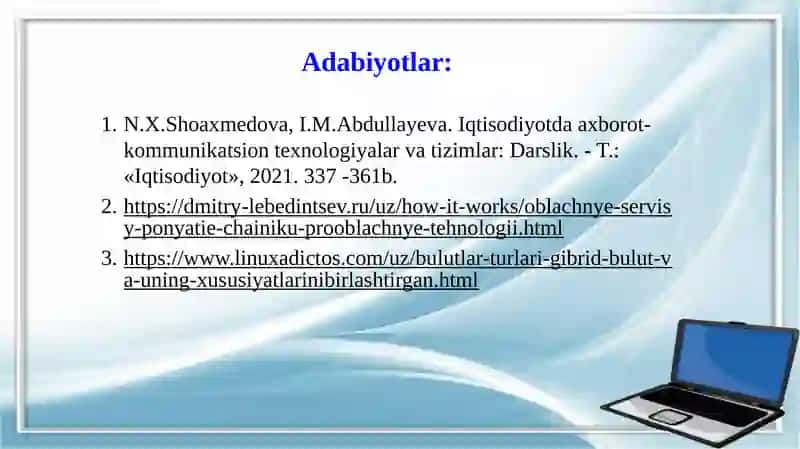 Bulutli texnologiyalarda axborot tahdidlari va kurashish metodlari 3