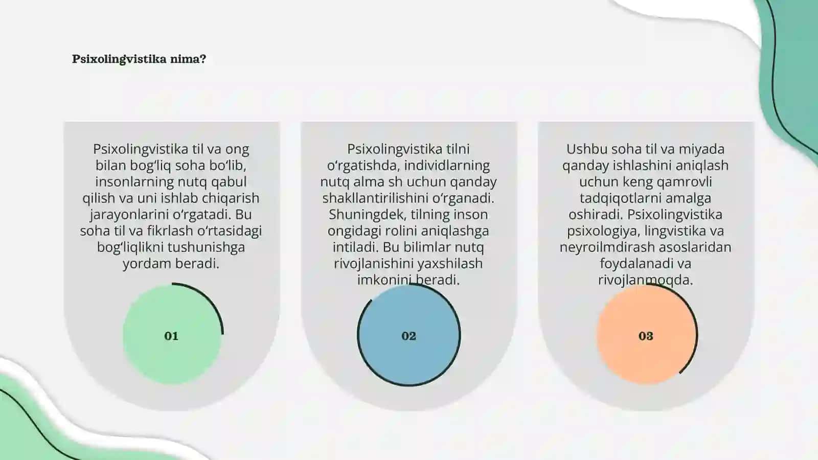 Psixolingvistika yoʻnalishlari 3