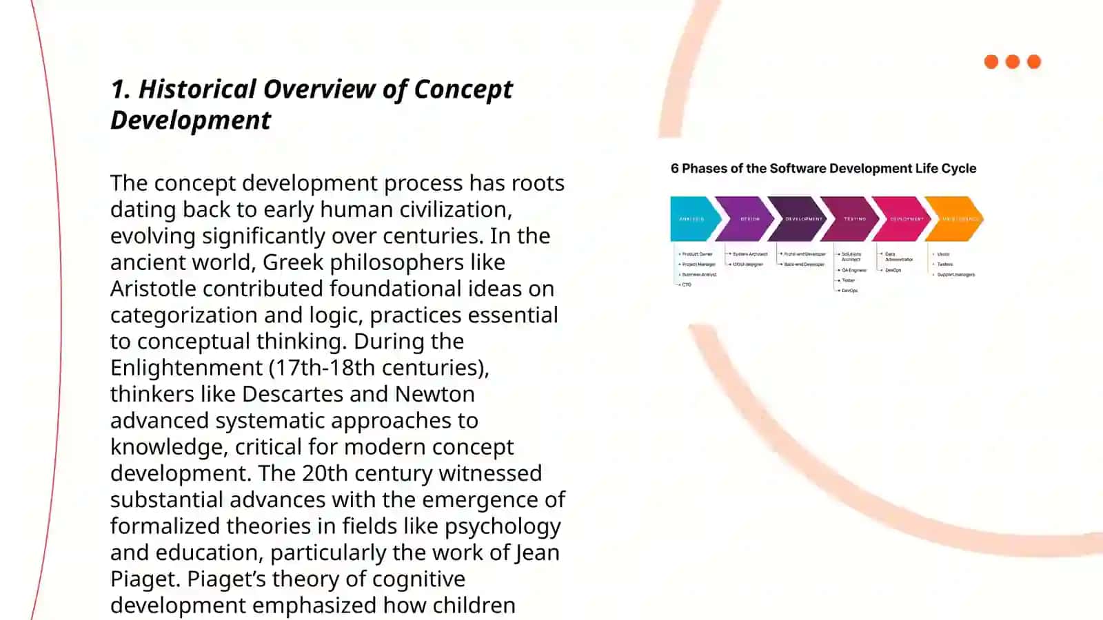 An experimental study of the Developments of concepts 3