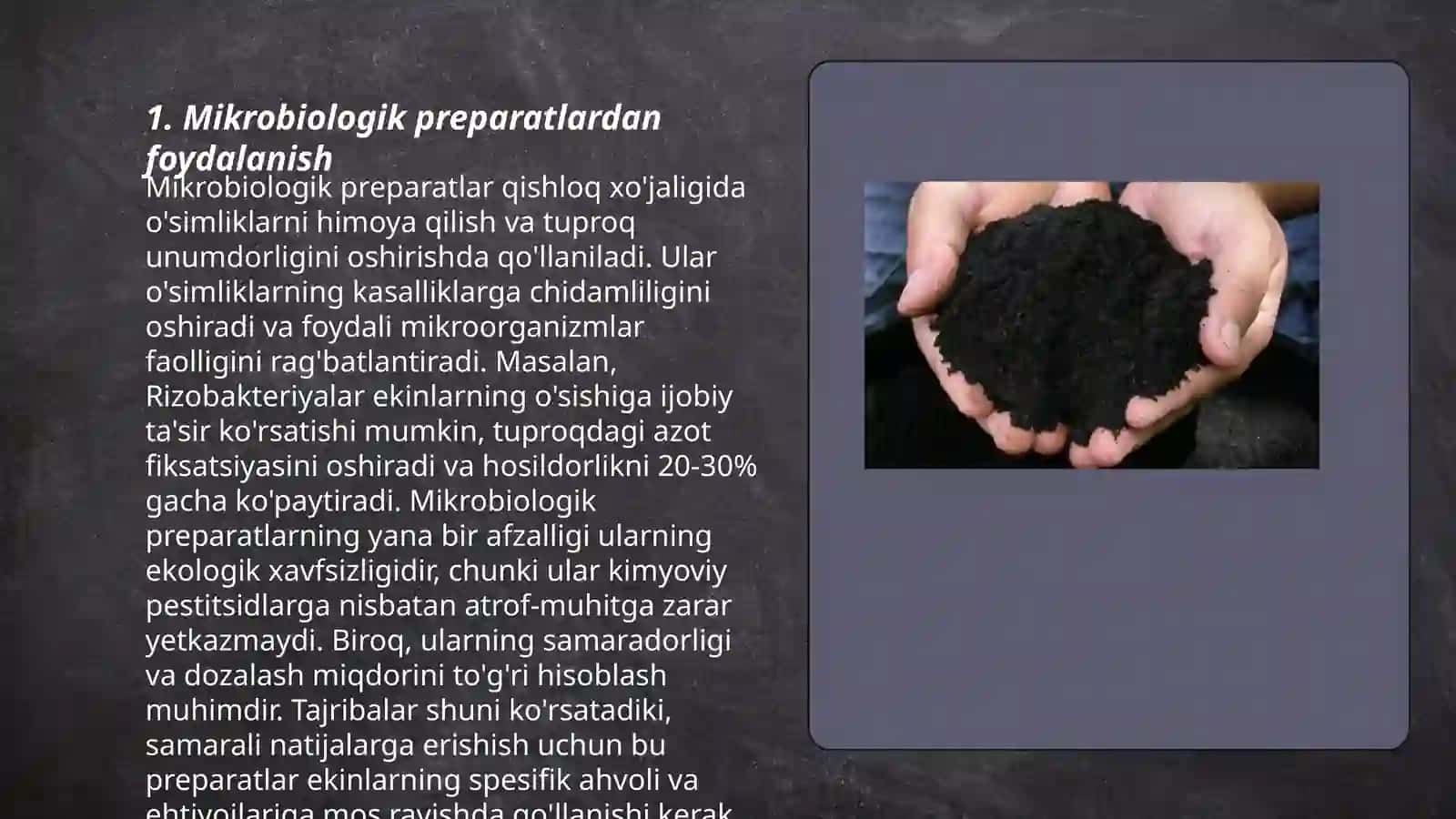 Mikrobiologik preparatlardan foydalanish 3