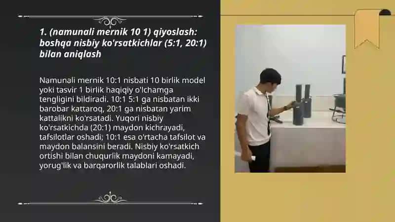 Namunali mernik 10:1 qiyoslash 3