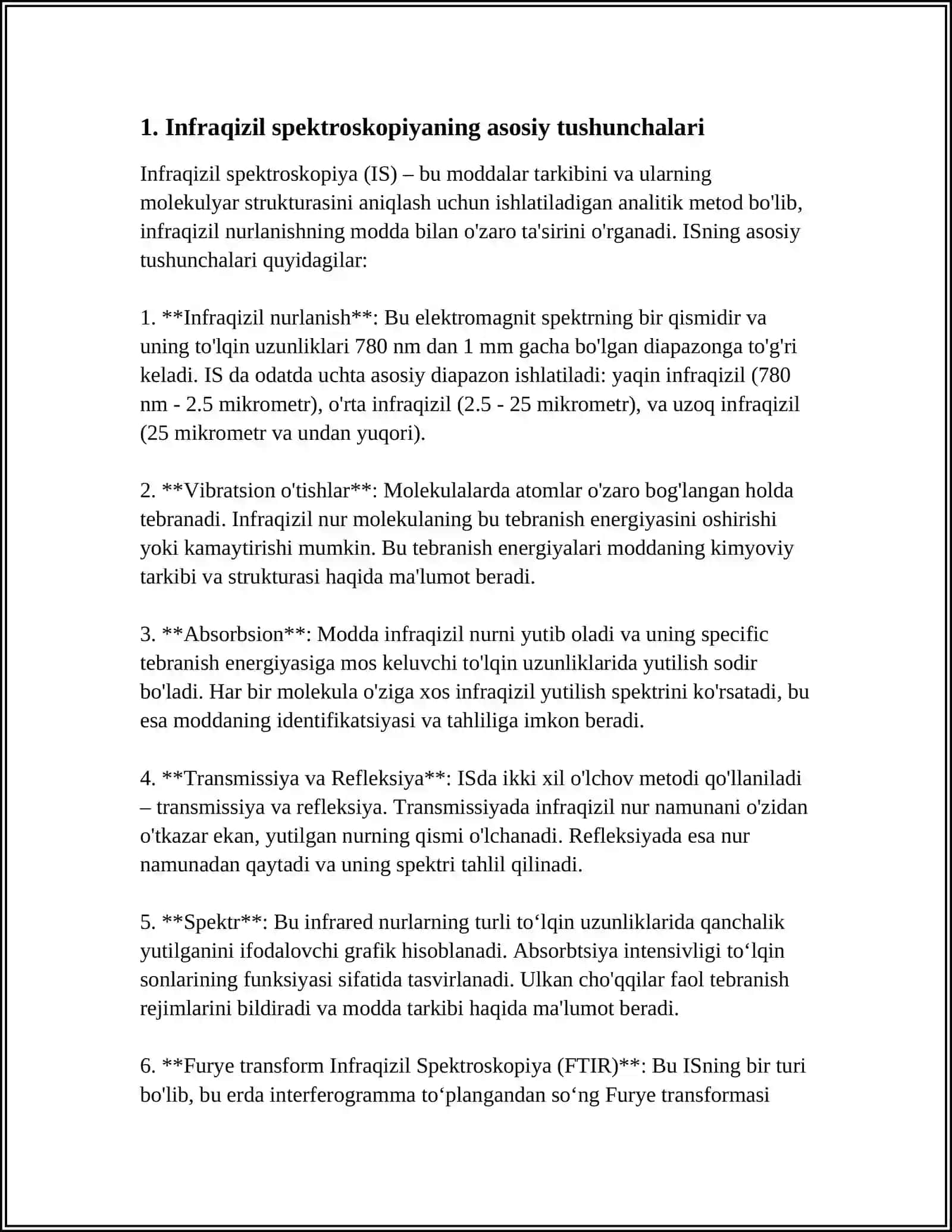 INFRAQIZIL SPEKTROSKOPIYA YORDAMIDA ORGANIK MODDALARNI ANIQLASH 3