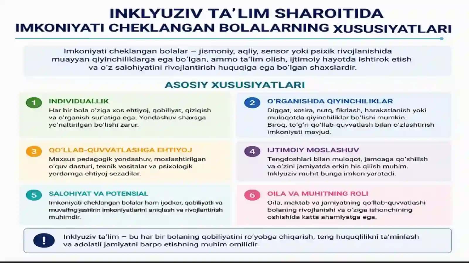 Inklyuziv ta'lim sharoitida imkoniyati cheklangan bolalarga inklyuziv ta'lim tizimida korreksion pedagogik ishlar 3