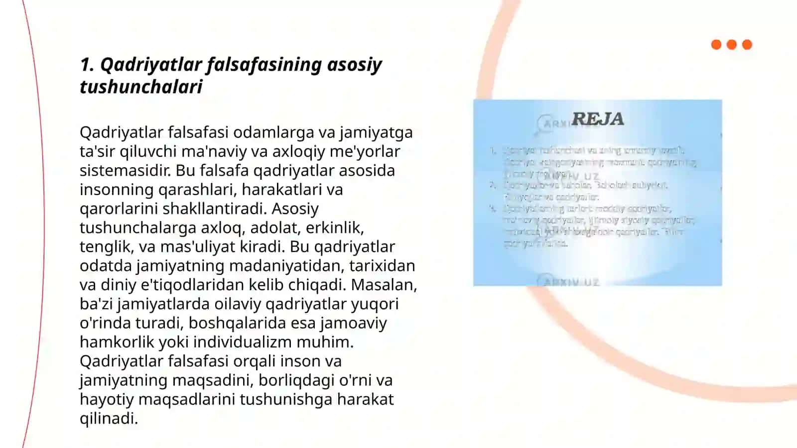Qadriyatlar falsafasi. Aksiologiya 3