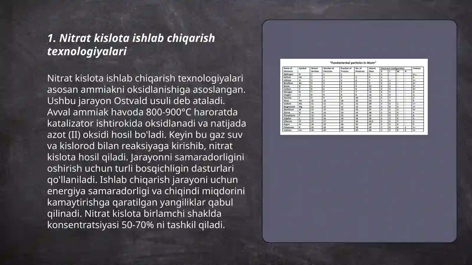 Nitrat Kislota ishlab chiqarish va ularning o'ziga xos xossalari 3