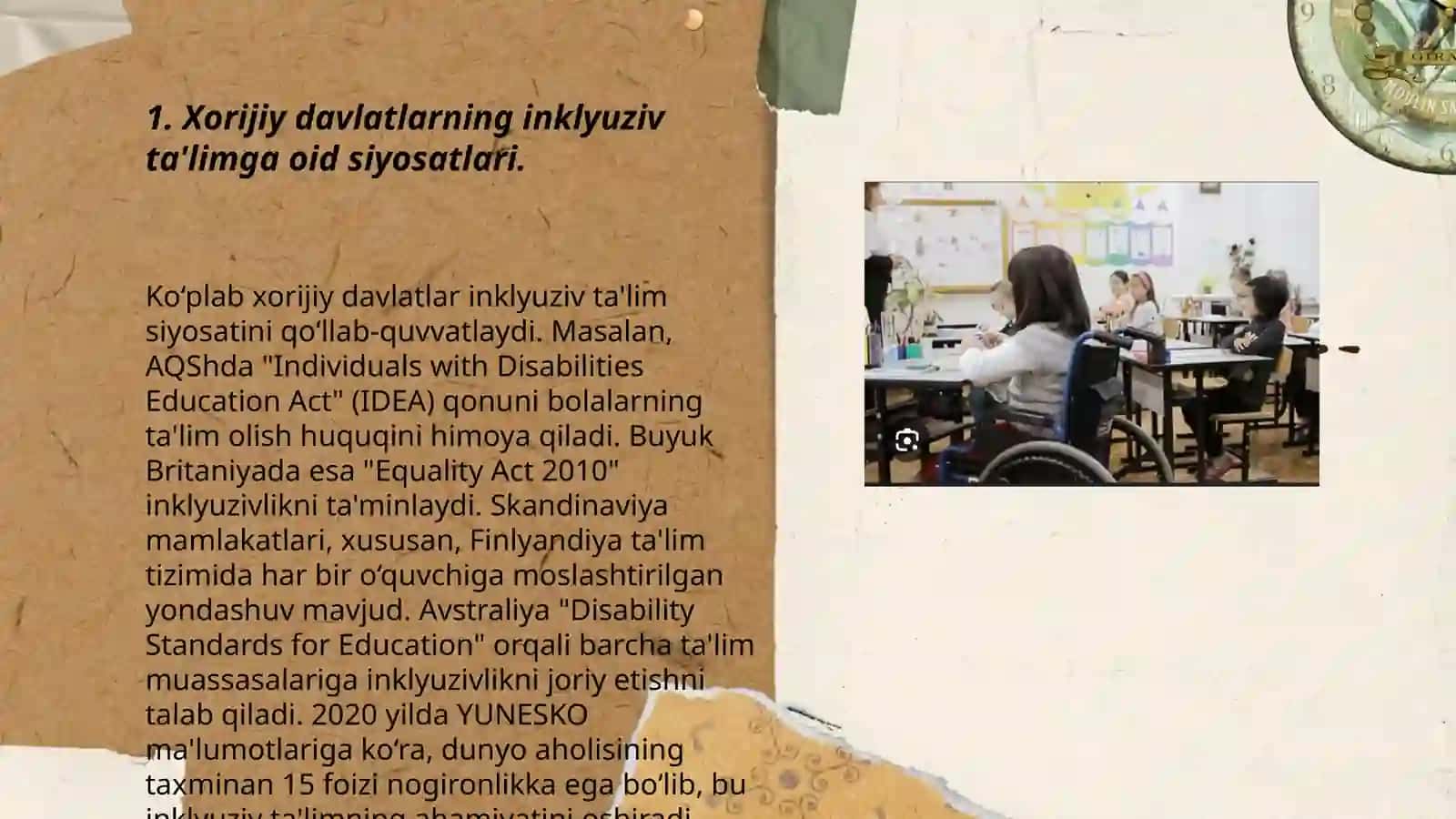 Xorijiy davlatlarning inklyuziv ta'limga oid siyosatlari 3