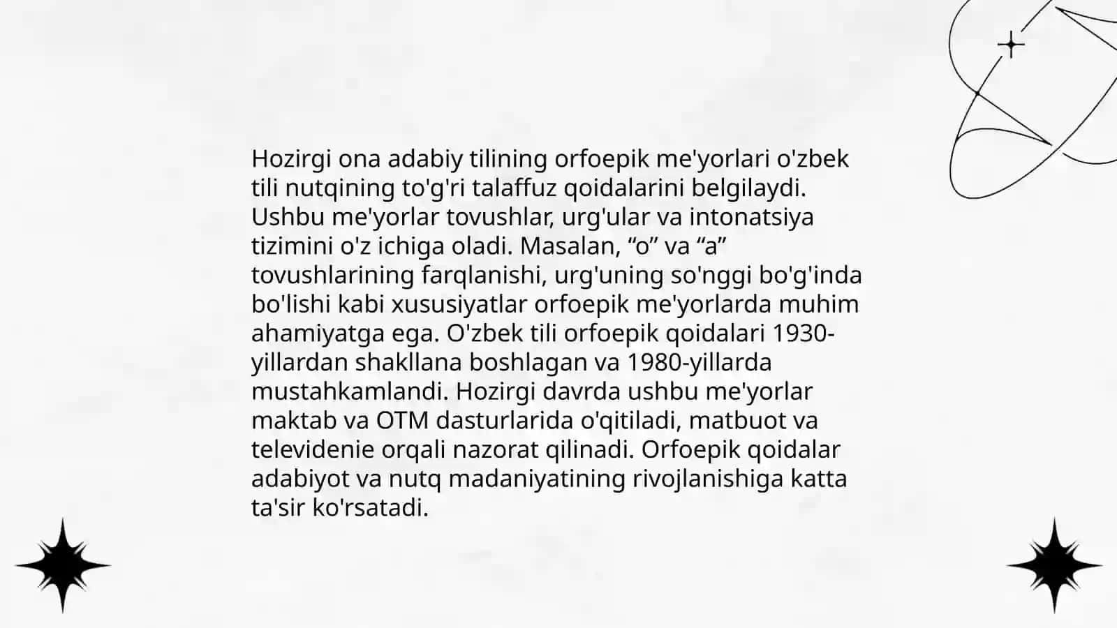 Hozirgi ona adabiy tilining orfoepik me‘yorlari 3
